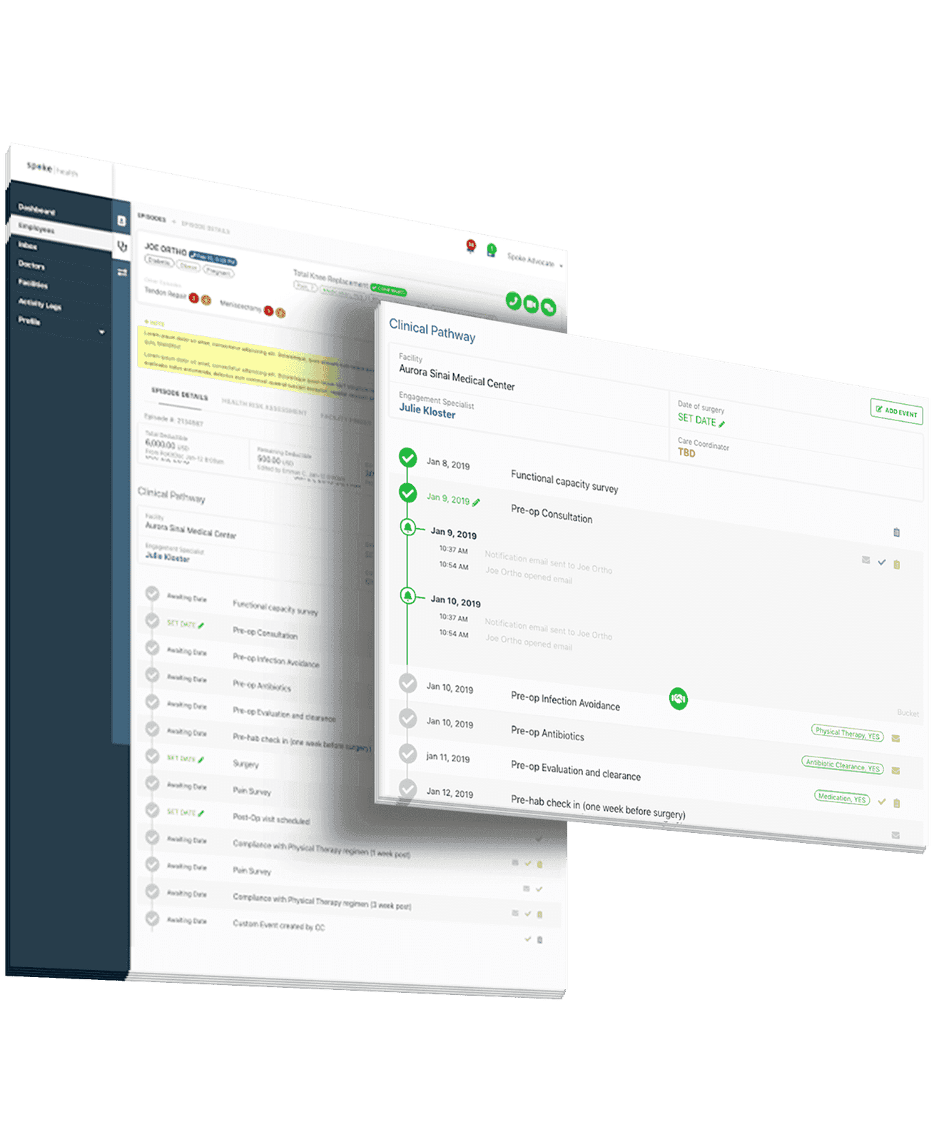Spoke Health care manager admin experience