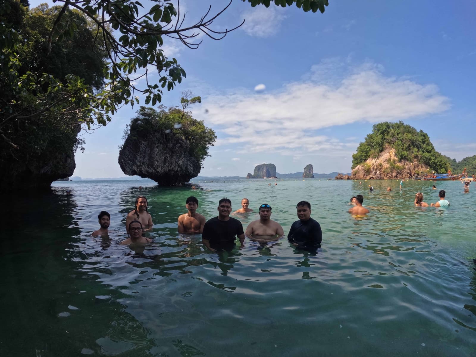 Island hopping among the limestone cliffs of Krabi, Thailand