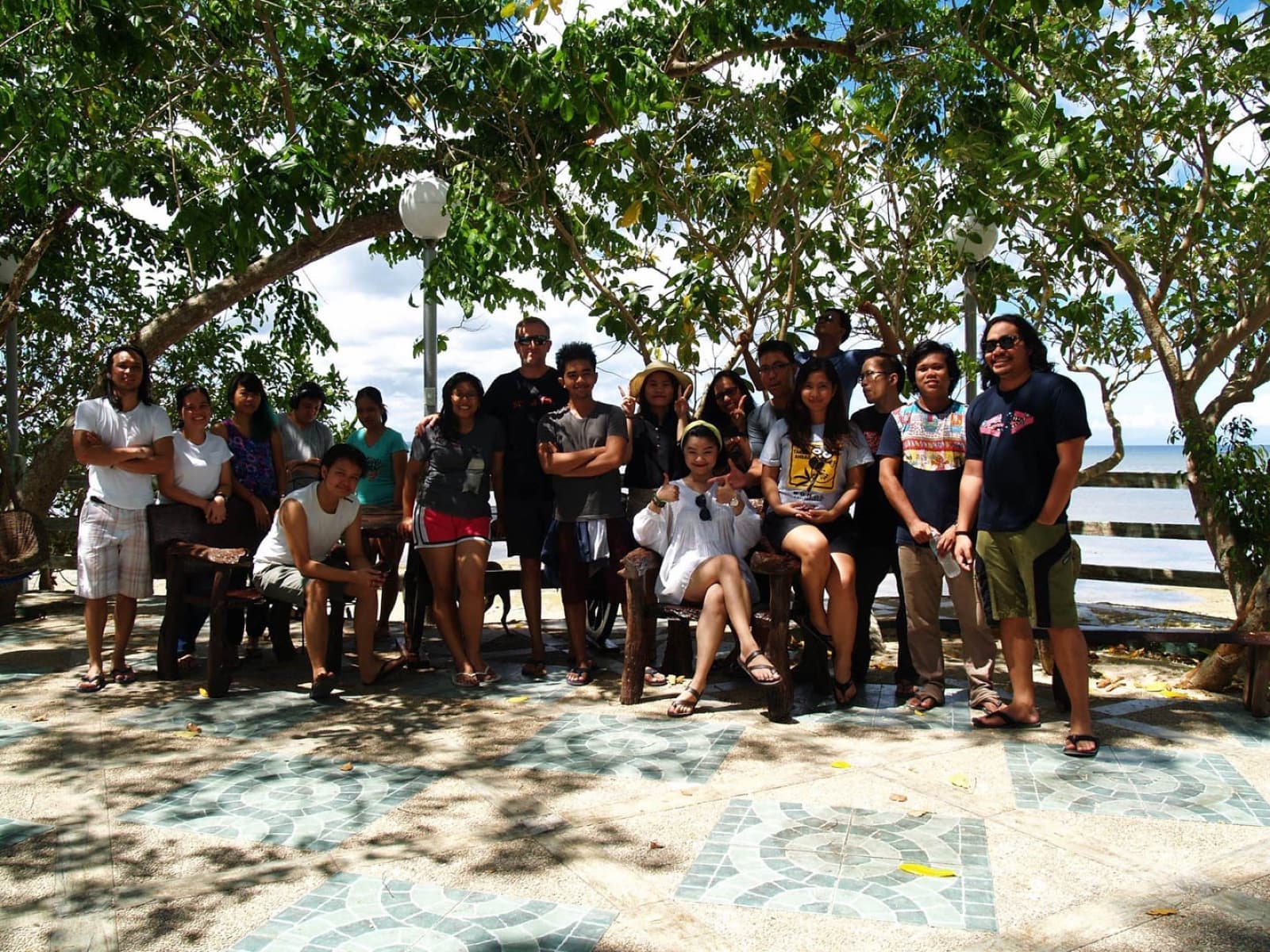 Team building on the beach in San Remigio, Cebu